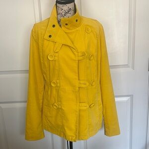 Mossimo Supply Co. Bright Yellow Women's Pea Coat